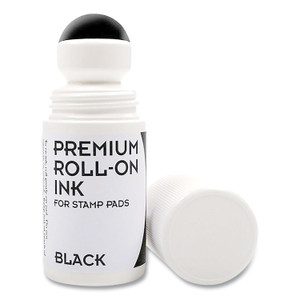 COSCO Premium Roll-On Ink, 2 oz, Black (COS030259) View Product Image