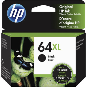 HP 64XL (N9J92AN) Original High Yield Inkjet Ink Cartridge - Black - 1 Each Product Image 