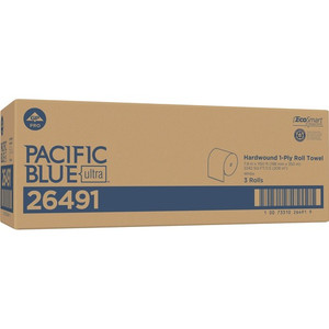 Pacific Blue Ultra Paper Towels, 7.87" x 1,150 ft, White, 3 Rolls/Carton (GPC26491) Product Image 