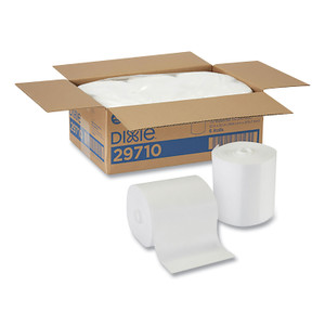 Dixie Foodservice Surface System Quat-Compatible Disposable Wipe Refill, 1-Ply, 8.1 x 12, White, 135 Sheets/Roll, 6 Rolls/Carton (DXE29710) View Product Image