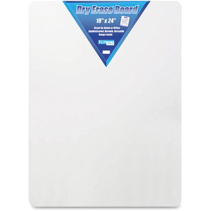 Flipside Unframed Dry Erase Board - 18" (1.5 ft) Width x 24" (2 ft) Height - (FLP10085) Product Image 