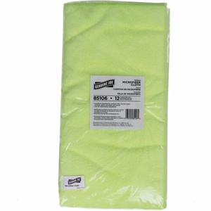 Genuine Joe General-purpose Microfiber Cloth - For General Purpose - Cloth - 16" Length x 16" Width - Durable - Yellow Product Image 