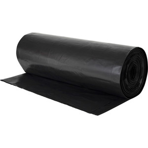 Genuine Joe Heavy-duty Trash Can Liners - 55 gal Capacity - 58" Length x 39" Width x 2.70 mil (69 Micron) Thickness - Black - Waste Disposal, Debris, Office Waste, Food Waste Product Image 