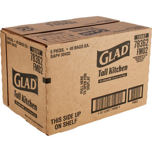 Glad ForceFlex Tall Kitchen Drawstring Trash Bags (CLO78362CT) View Product Image