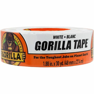 Gorilla Tape - 30 yd Length x 1.88" Width - White Product Image 