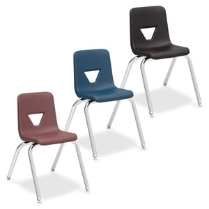 Lorell 16" Seat-height Stacking Student Chairs (LLR99887) View Product Image