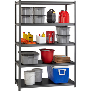 Lorell 3,200 Lb Capacity Riveted Steel Shelving (LLR59703) View Product Image