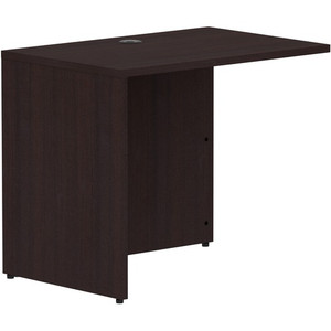 Lorell Essentials Series Return Shell - 29.5" Height x 35" Width x 24" Depth Return Shell, x 1" Thickness Top - Finish: Espresso Laminate Product Image 