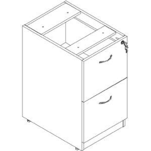 Lorell Essentials Hanging Fixed Pedestal - 2-Drawer (LLR69606) View Product Image