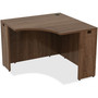 Lorell Essentials Series Walnut Laminate Corner Desk (LLR69953) View Product Image