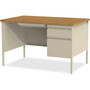 Lorell Fortress Series 48" Right Single-Pedestal Desk (LLR66908) View Product Image