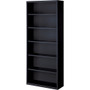 Lorell Fortress Series Bookcase - 34.5" Width x 13" Depth x 82" Height - 6 x Shelf(ves) - Black - Powder Coated - Steel Product Image 