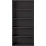Lorell Fortress Series Bookcase - 34.5" Width x 13" Depth x 72" Height - 5 x Shelf(ves) - Black - Powder Coated - Steel Product Image 