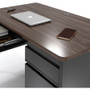 Lorell Fortress Series Walnut Top Teacher's Desk (LLR66943) View Product Image