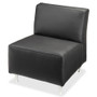 Lorell Fuze Modular Series Armless Lounge Chair (LLR86917) View Product Image