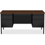 Lorell Fortress Series Double-Pedestal Desk (LLR60927) View Product Image