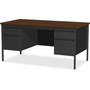 Lorell Fortress Series Double-Pedestal Desk (LLR60927) View Product Image
