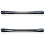 Lorell Chateau Series Laminate Drawer Transitional Pulls - Transitional - 4.50" Width x 0.37" Depth x 1" Height - Aluminum Alloy - Black Product Image 
