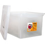 Lorell Letter/Legal Plastic File Box (LLR68925BD) View Product Image