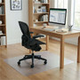 Lorell Nonstudded Chairmat - Tile Floor, Vinyl Floor, Hardwood Floor - 48" Length x 36" Width x 0.060" Thickness - Rectangular - Vinyl - Clear Product Image 