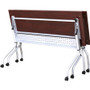 Lorell Mahogany Flip Top Training Table (LLR60718) View Product Image