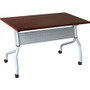 Lorell Flip Top Training Table - Rectangle Top - Four Leg Base - 4 Legs - 23.60" Table Top Width x 48" Table Top Depth - 29.50" Height x 47.25" Width x 23.63" Depth - (LLR60722) Product Image 