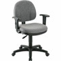 Lorell Millenia Series Pneumatic Adjustable Task Chair - Gray Seat Color Product Image 