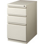 Lorell 20" Box/Box/File Mobile File Cabinet with Full-Width Pull - 15" Width x 20" Depth x 27.7" Height - (LLR49520) Product Image 