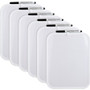 Lorell Personal Whiteboards - 11" (0.9 ft) Width x 8.5" (0.7 ft) Height - White Melamine Surface - White Plastic Frame - Rectangle Product Image 
