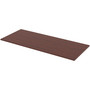 Lorell Quadro Sit/Stand Straight Edge Mahogany Tabletop (LLR59605) View Product Image