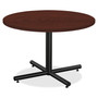 Lorell Round Invent Tabletop - Mahogany (LLR62574) View Product Image