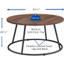 Lorell Round Coffee Table (LLR16259) View Product Image