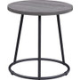 Lorell Accession End Table - Round Top - Powder Coated Four Leg Base - 4 Legs - 200 lb Capacity - 1" Table Top Thickness x 19" Table Top Diameter - (LLR16262) Product Image 