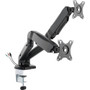 Lorell Mounting Arm for Monitor - Black - Height Adjustable - 2 Display(s) Supported - 14.30 lb Load Capacity - 75 x 75, 100 x 100 Product Image 