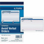 TOPS Avoid Verbal Orders Book - 50 Sheet(s) - 2 Part - Carbonless Copy - 4.25" x 7" Form Size - White Product Image 