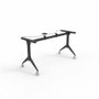 Lorell Spry Nesting Training Table Base - Black Folding Base - 2 Legs - 29.50" Height - Assembly Required - Cold-rolled Steel (CRS) Product Image 