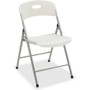 Lorell Heavy-duty Translucent Folding Chairs - Clear Seat Color - Plastic Seat Material - Clear Back Color - Plastic Back Material Product Image 