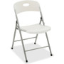 Lorell Heavy-duty Translucent Folding Chairs - Clear Seat Color - Plastic Seat Material - Clear Back Color - Plastic Back Material Product Image 