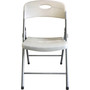 Lorell Heavy-duty Translucent Folding Chairs - Clear Seat Color - Plastic Seat Material - Clear Back Color - Plastic Back Material Product Image 