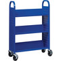 Lorell Single-sided Steel Book Cart (LLR99934) View Product Image