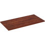 Lorell Training Tabletop - Cherry Rectangle, Laminated Top - 48" Table Top Length x 24" Table Top Width x 1" Table Top Thickness - Assembly Required Product Image 