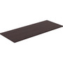 Lorell Training Tabletop - Espresso Rectangle, Laminated Top - 60" Table Top Length x 24" Table Top Width x 1" Table Top Thickness - Assembly Required Product Image 