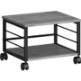 Lorell Underdesk Mobile Machine Stand - 150 lb Load Capacity - 13.20" Height x 18.70" Width x 15.70" Depth - Desk - Powder Coated - Metal, Laminate, Polyvinyl Chloride (PVC) Product Image 