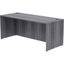 Lorell Weathered Charcoal Laminate Desking Desk Shell (LLR69551) View Product Image