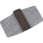 Lorell Wraparound Floor Savers - Gray - Vinyl Product Image 