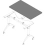 Lorell Width-Adjustable Training Table Top (LLR62593) View Product Image