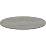 Lorell Essentials Conference Tabletop - Weathered Charcoal Laminate Round Top - Contemporary Style - 1" Table Top Thickness x 48" Table Top Diameter - Assembly Required Product Image 