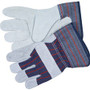 MCR Safety Leather Palm Economy Safety Gloves - X-Large Size - Blue - For Assembling, Construction, Landscape Product Image 