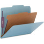 Nature Saver 2/5 Tab Cut Legal Recycled Classification Folder - 8 1/2" x 14" - 2" for Folder, 2" Fastener Capacity, 2" Fastener Capacity - Top Tab Location - Right of Center Tab Position - 1 Divider(s) - (NATSP17219) Product Image 
