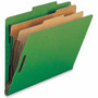 Nature Saver Legal Recycled Classification Folder - 8 1/2" x 14" - 2" for Folder - 2 Divider(s) - 25 pt. - Green Product Image 